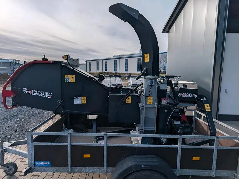 Schredder Jansen GTS-5000H Häcksler 22 PS HONDA Einzug hyd.